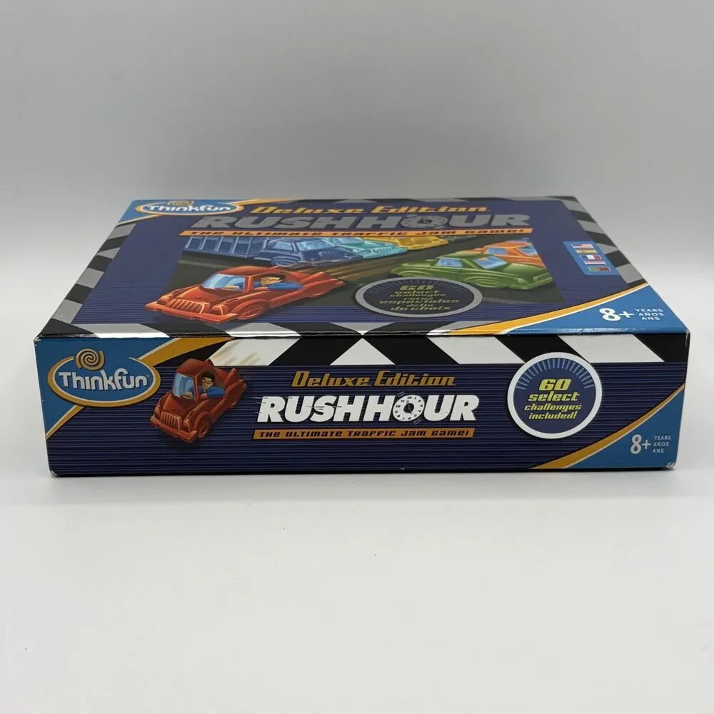 2006 Complete Rush Hour Deluxe Edition Traffic Jam Puzzle Board Game Think Fun